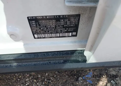 2023 Honda Hr-V 2Wd Lx из США, поврежденный, VIN 3CZRZ1H36PM714654